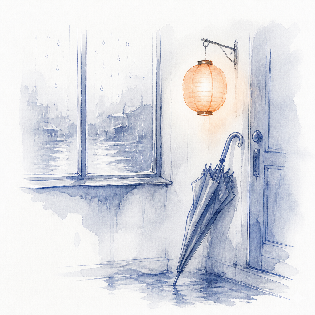 Emotional light-watercolor sketch