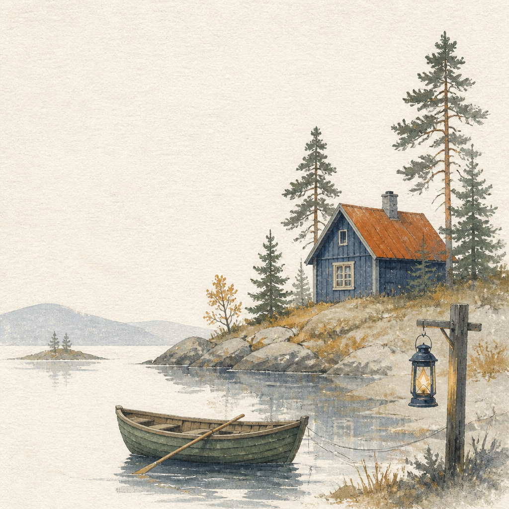 Nordic gouache storybook