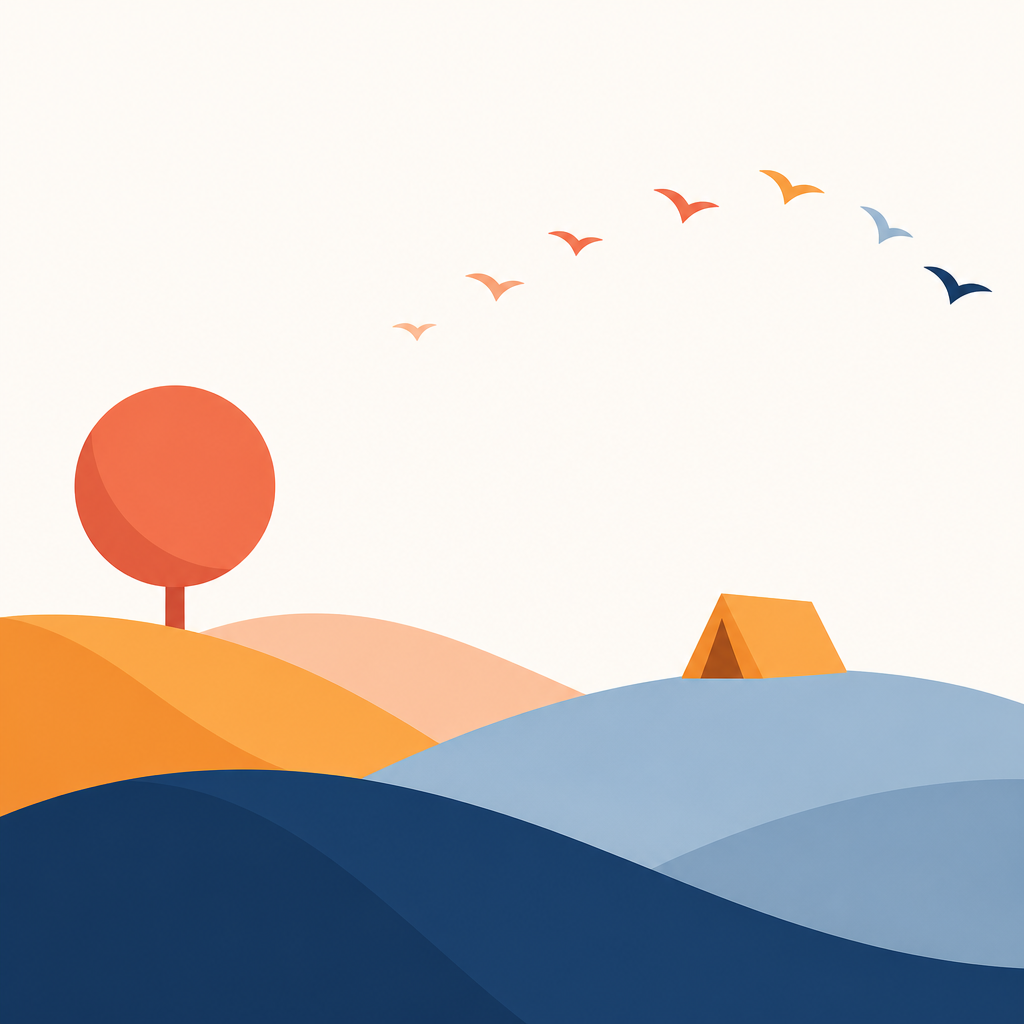 Warm flat storybook