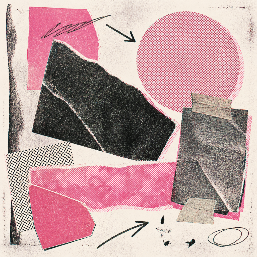 Zine risograph collage
