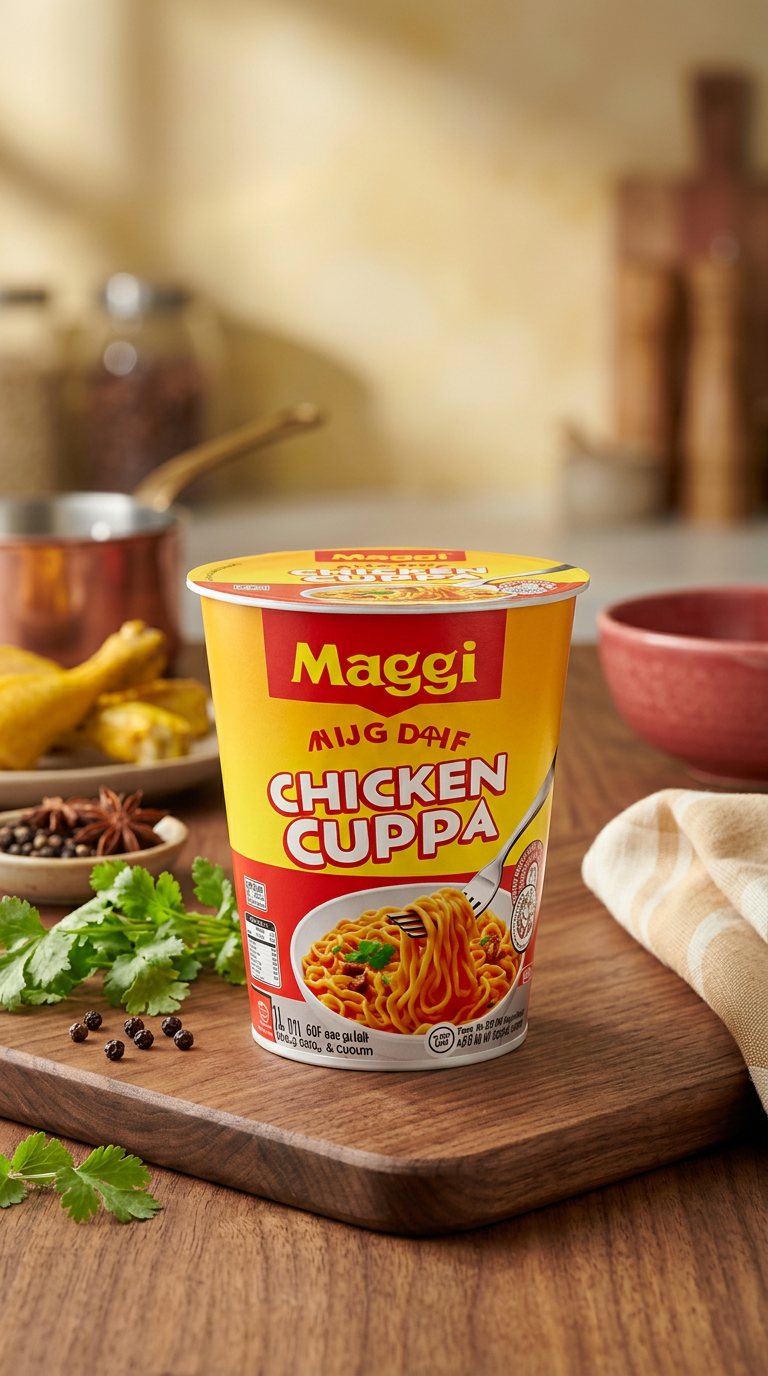 Create a realistic commercial advertising background for the uploaded product, with the product placed clearly in the center of the frame. The background must match the product's color scheme, material, and category. Use complementary colors and subtle environmental elements that enhance the product story without distracting from the product itself. Maintain a clean composition with negative space around the product. Use professional studio lighting, soft shadows, shallow depth of field, and high-end product photography aesthetics. The environment should feel natural and brand-consistent, such as floral elements for cosmetics, fresh ingredients for food, water or ice for hydration products, or modern minimal surfaces for tech items. Ultra realistic, high resolution, commercial product photography background.