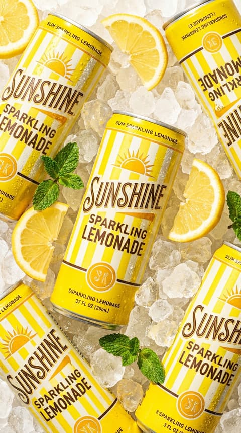 Sunshine Lemonade Cans