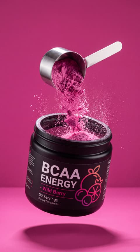 Magenta BCAA Powder Scoop