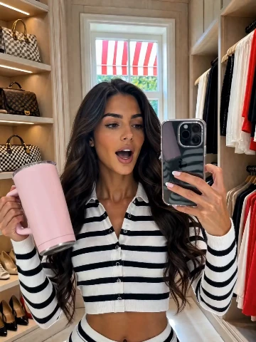 Authentic Influencer Tumbler Review: Real & Cozy video template preview