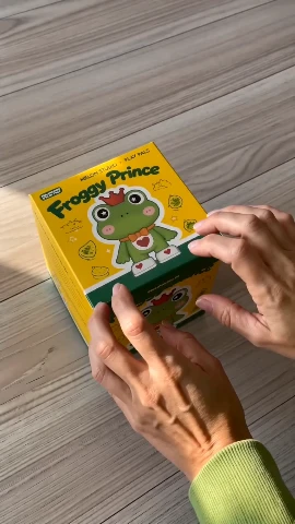 ASMR Unboxing: Froggy Prince Blind Box 🐸✨ video template preview