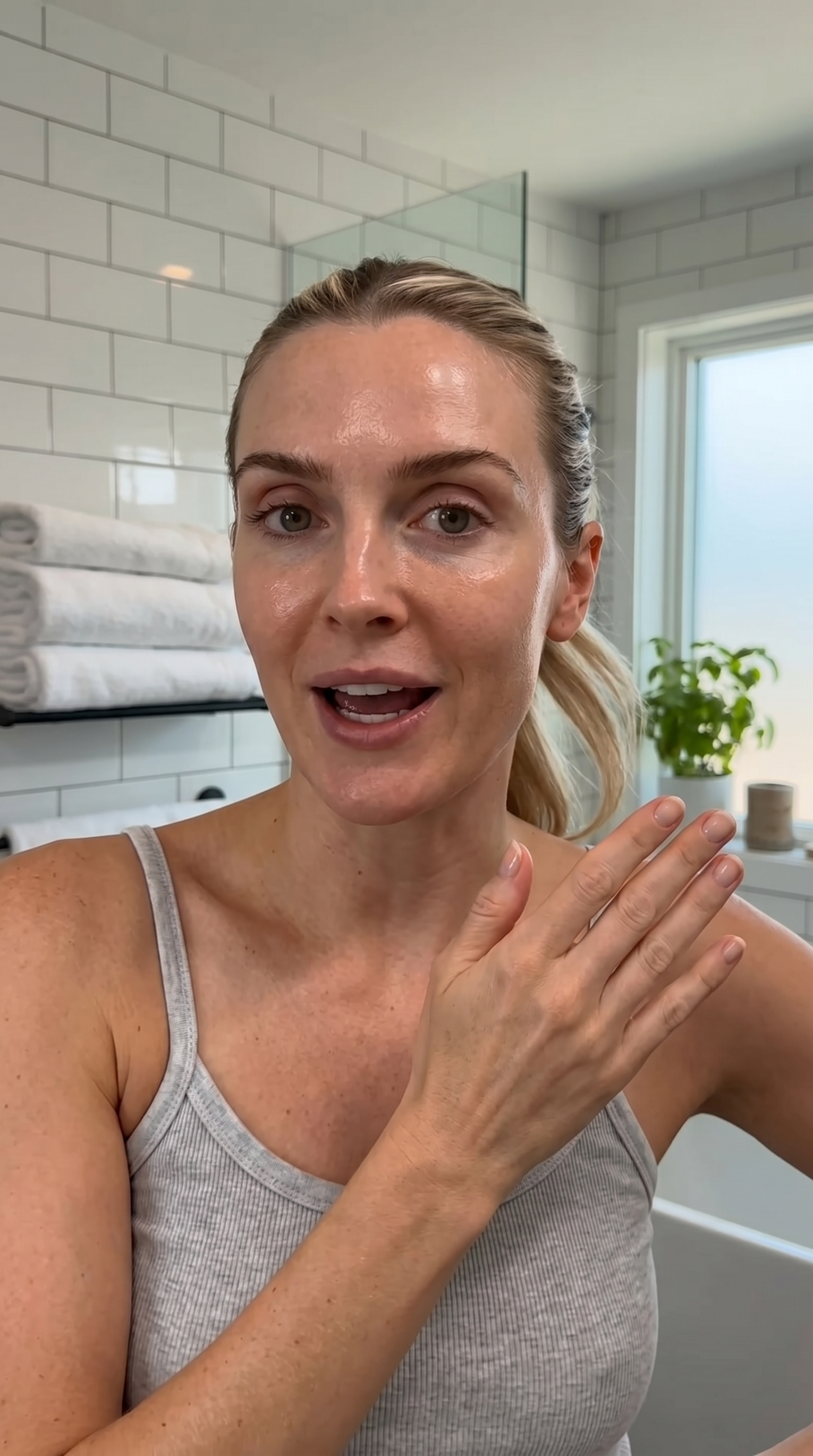 Authentic Bathroom Skincare UGC Routine input example 1