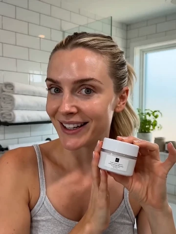 Authentic Bathroom Skincare UGC Routine video template preview