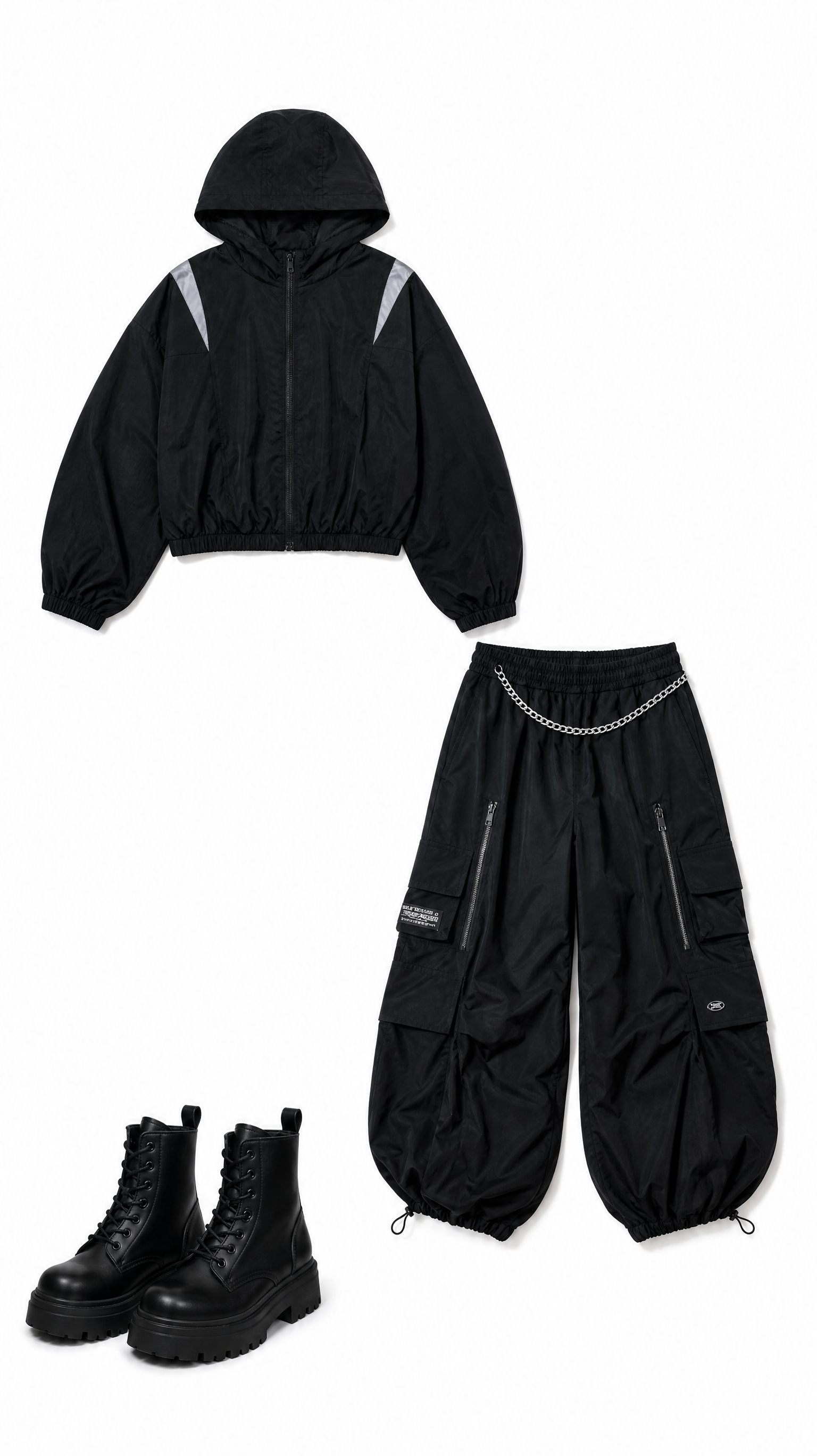 Urban Techwear Runway: Gritty Street Style input example 1