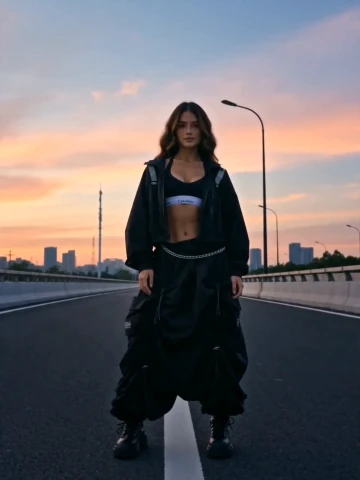 Urban Techwear Runway: Gritty Street Style video template preview