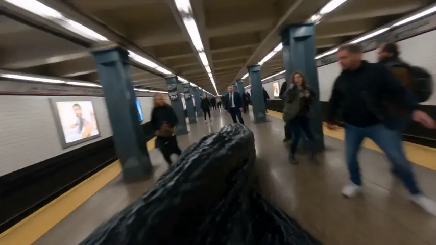 Subway Venom Chase video template preview