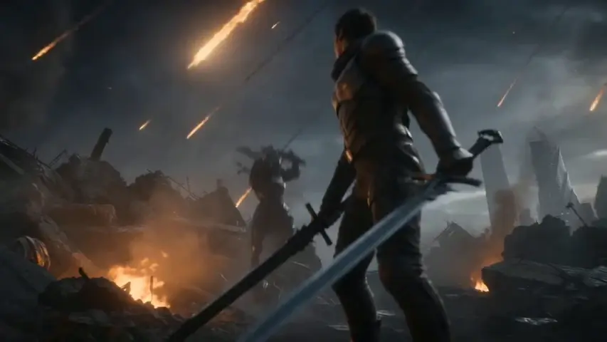 Cinematic Epic Fantasy Action Battle video template preview