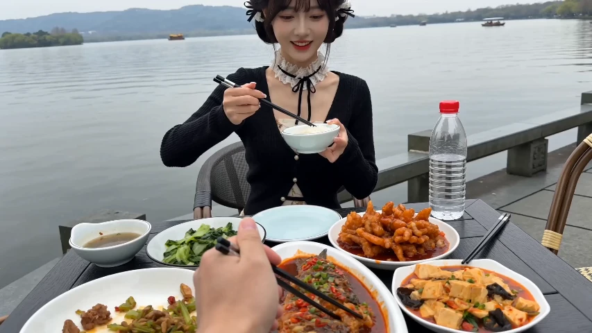 First-Person Date at West Lake video template preview